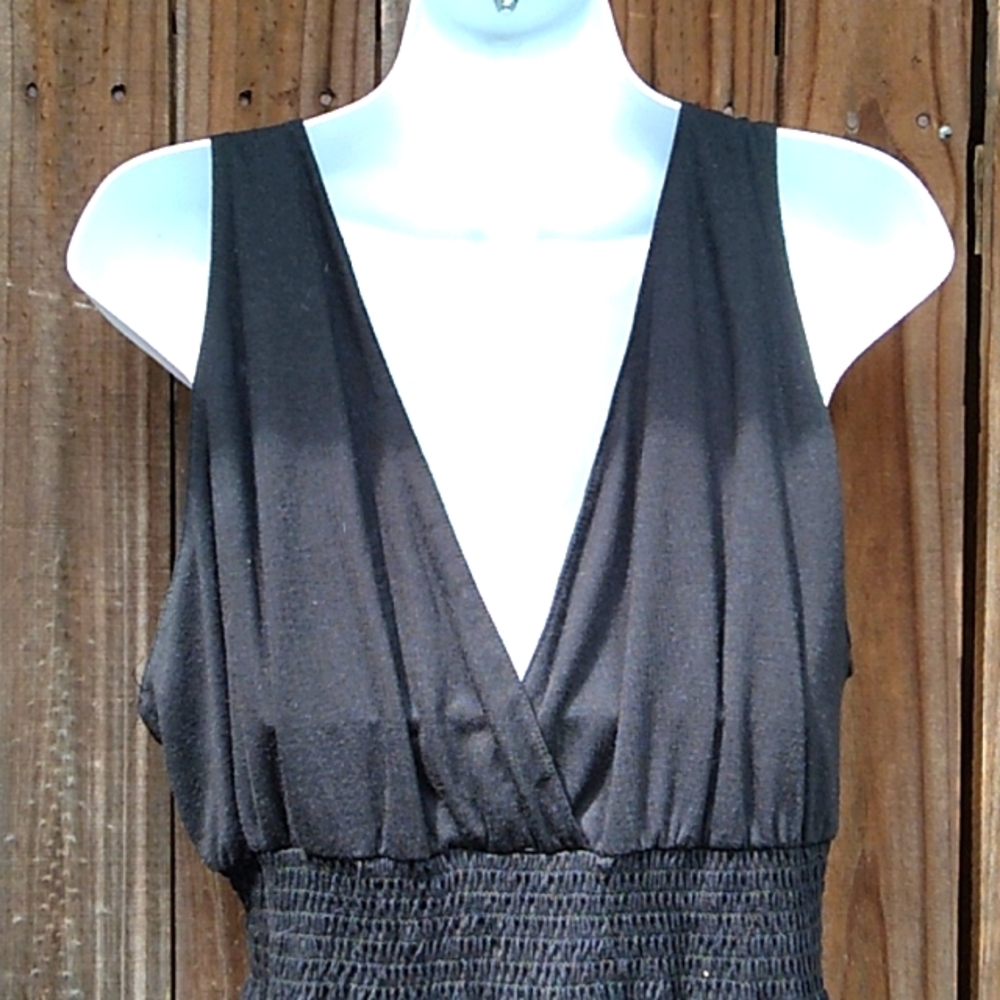 Deep V neck Knit Dress (3X) - Picture 6 of 8